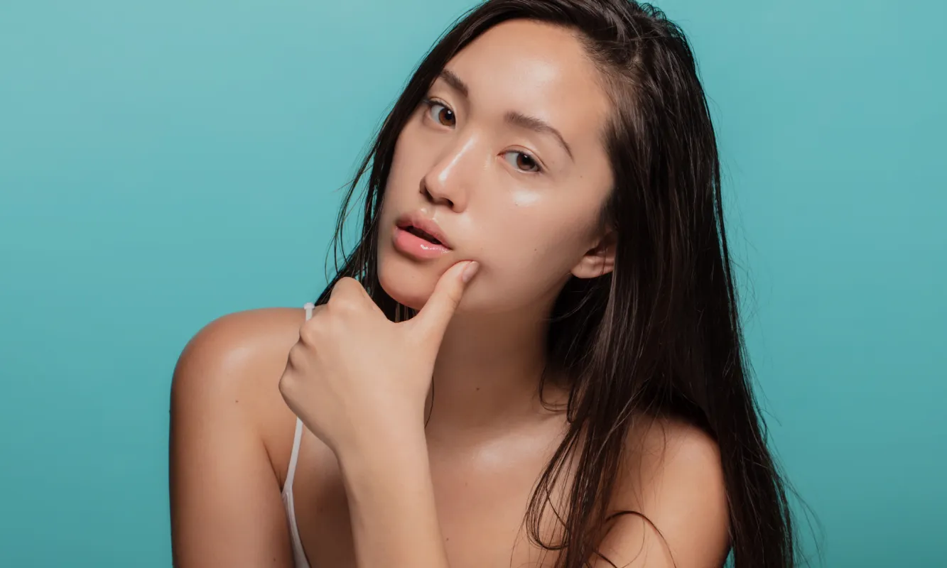 Asian Model with beautiful skin