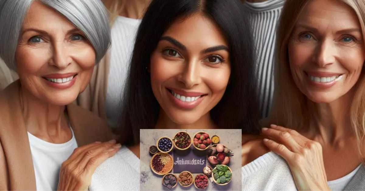 Diverse group of people with different skin types using antioxidant-rich products, debunking the myth that antioxidants are only for certain skin types